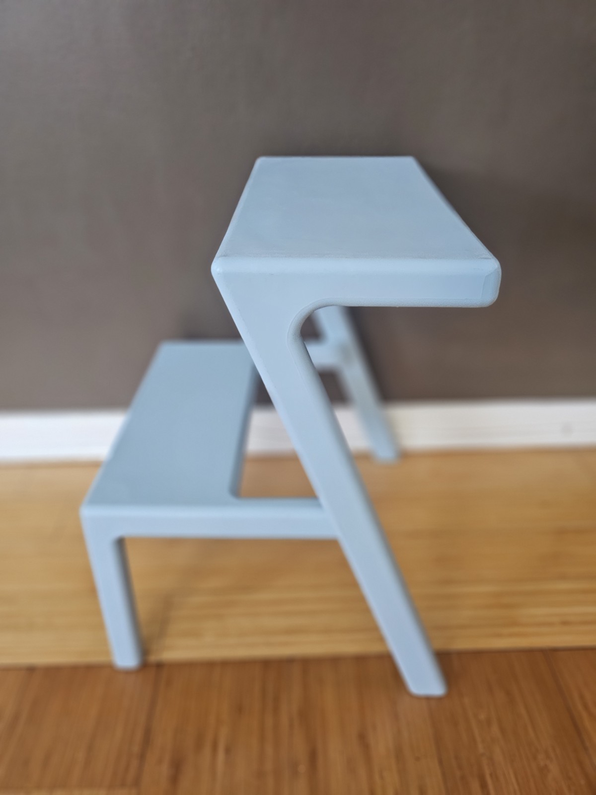 IKEA RARE Chris Martin Masterby Powder Blue Plastic Step Stool Made In Italy