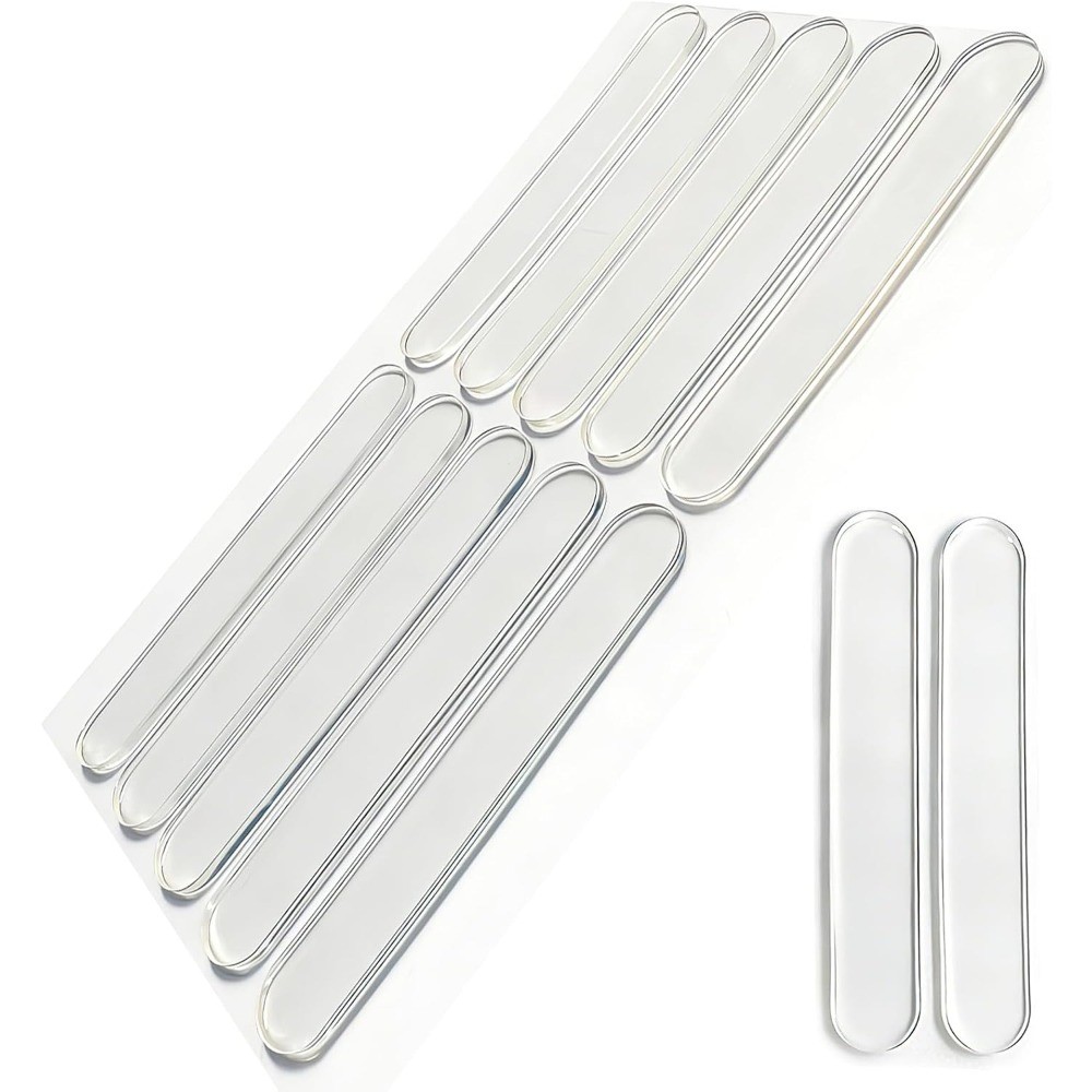 50 PCS Door Silencer Long Strip – Self-Adhesive High Transparent Rubber Cabinet
