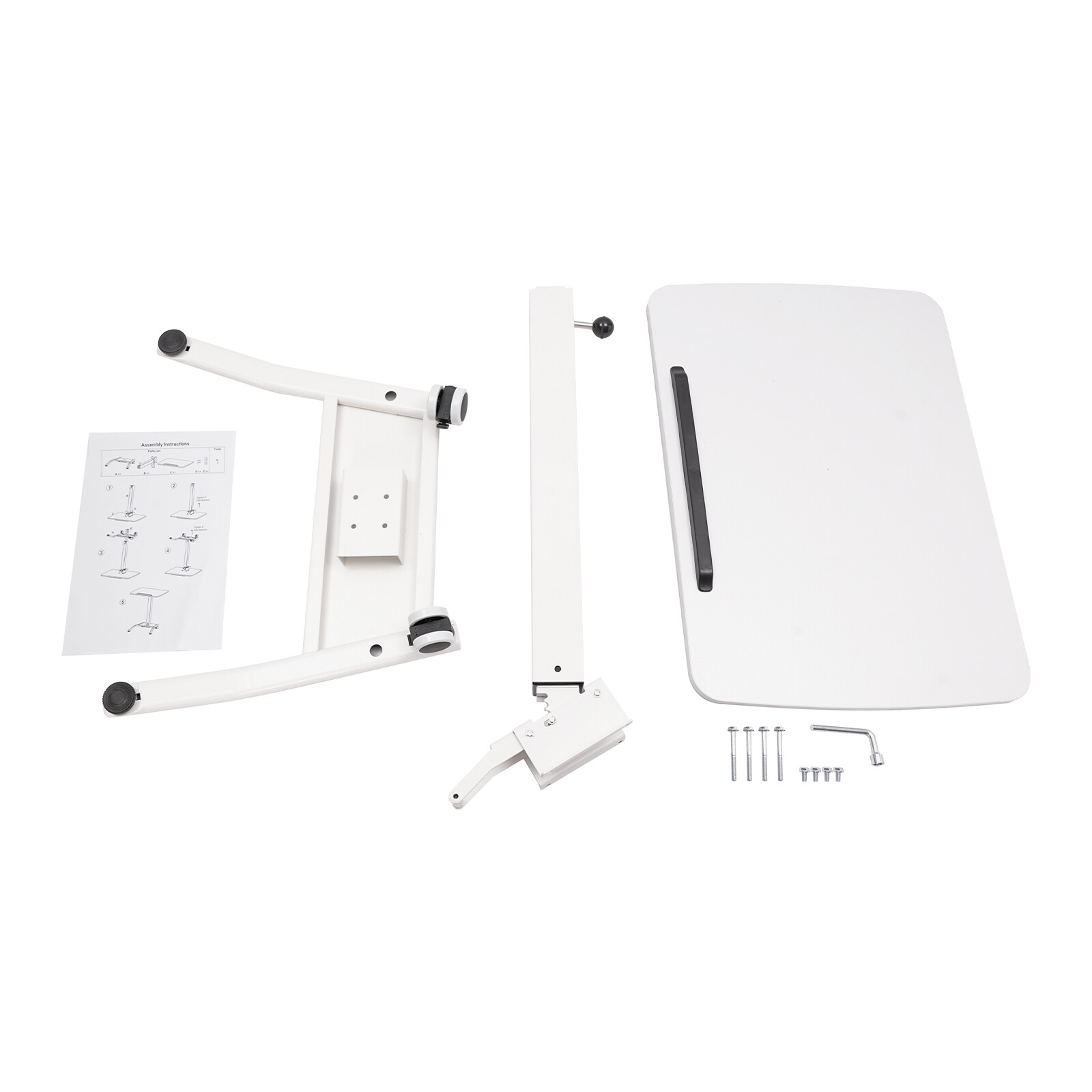 Adjustable Rolling Desk – Height & Angle Adjustable for Comfortable Work