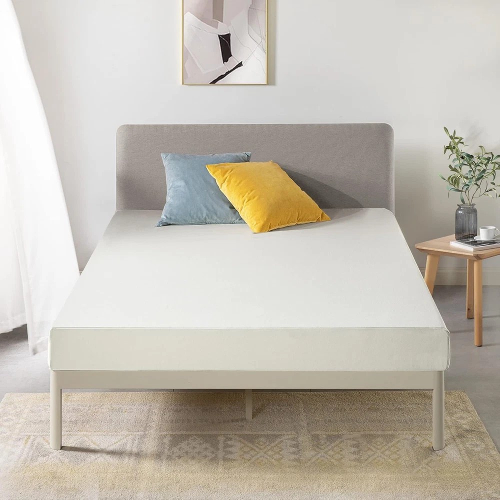6 Inch Queen Short Mattress for RV Camper, Green Tea Memory Foam