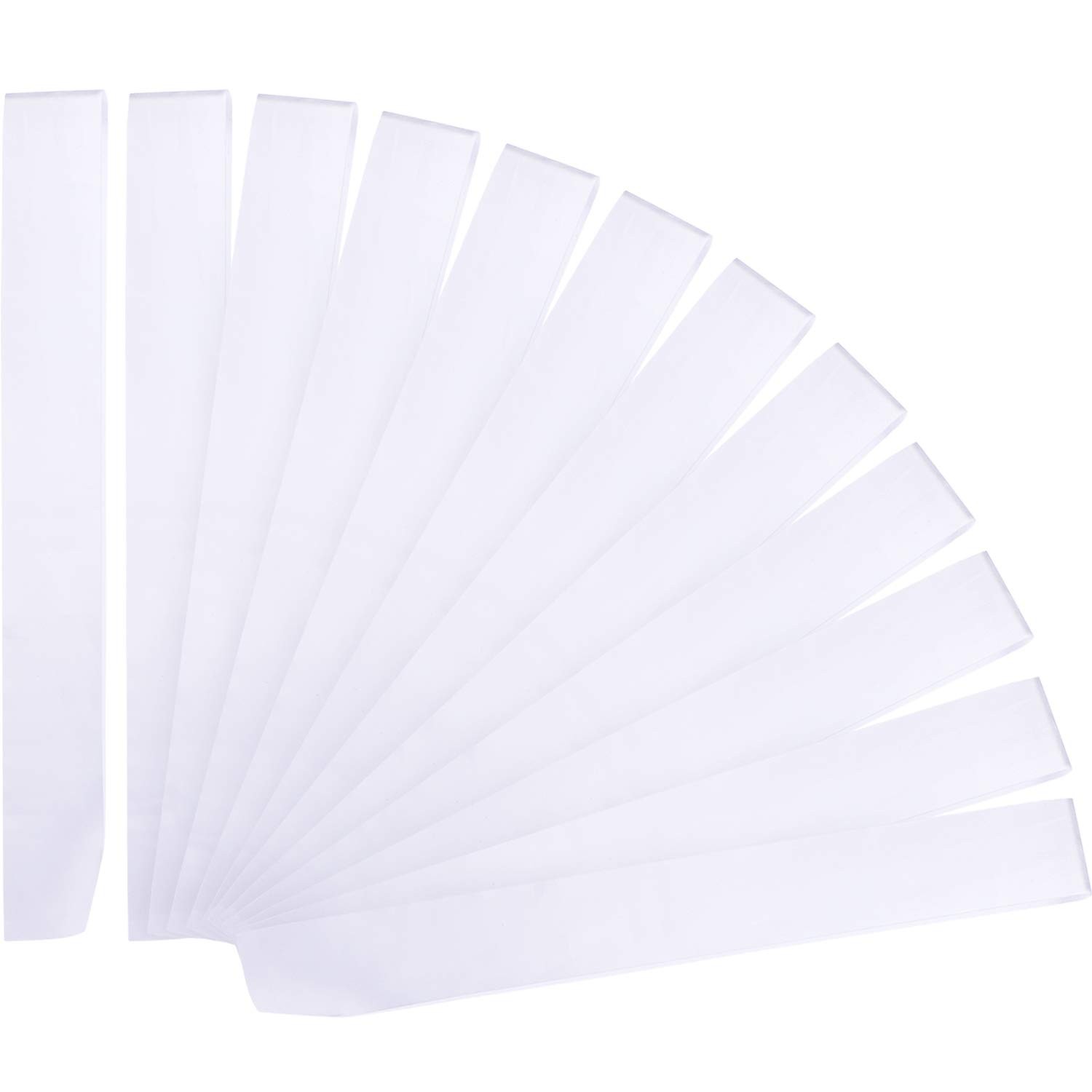 12 Pieces Blank Satin Sashes Plain Party 30.7 x 3.7 inches, White
