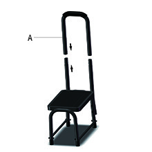 Step Stool with Handle for Adults，Seniors Heavy Duty Holds 350 lbs.Stepping