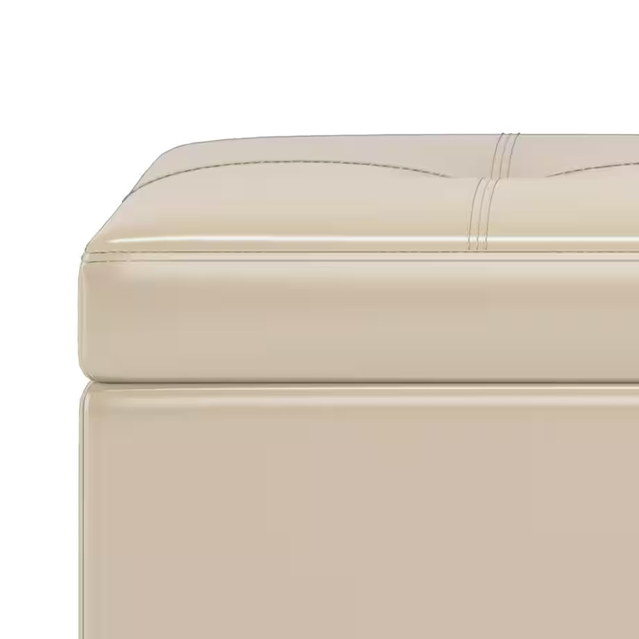 Oregon 42 In. Wide Transitional Rectangle Storage Ottoman Bench with Tray in Sat