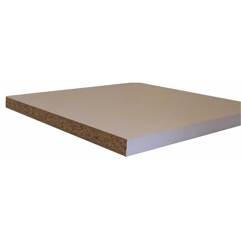 White Melamine Wood Shelf 15.75 In. D X 48 In. L