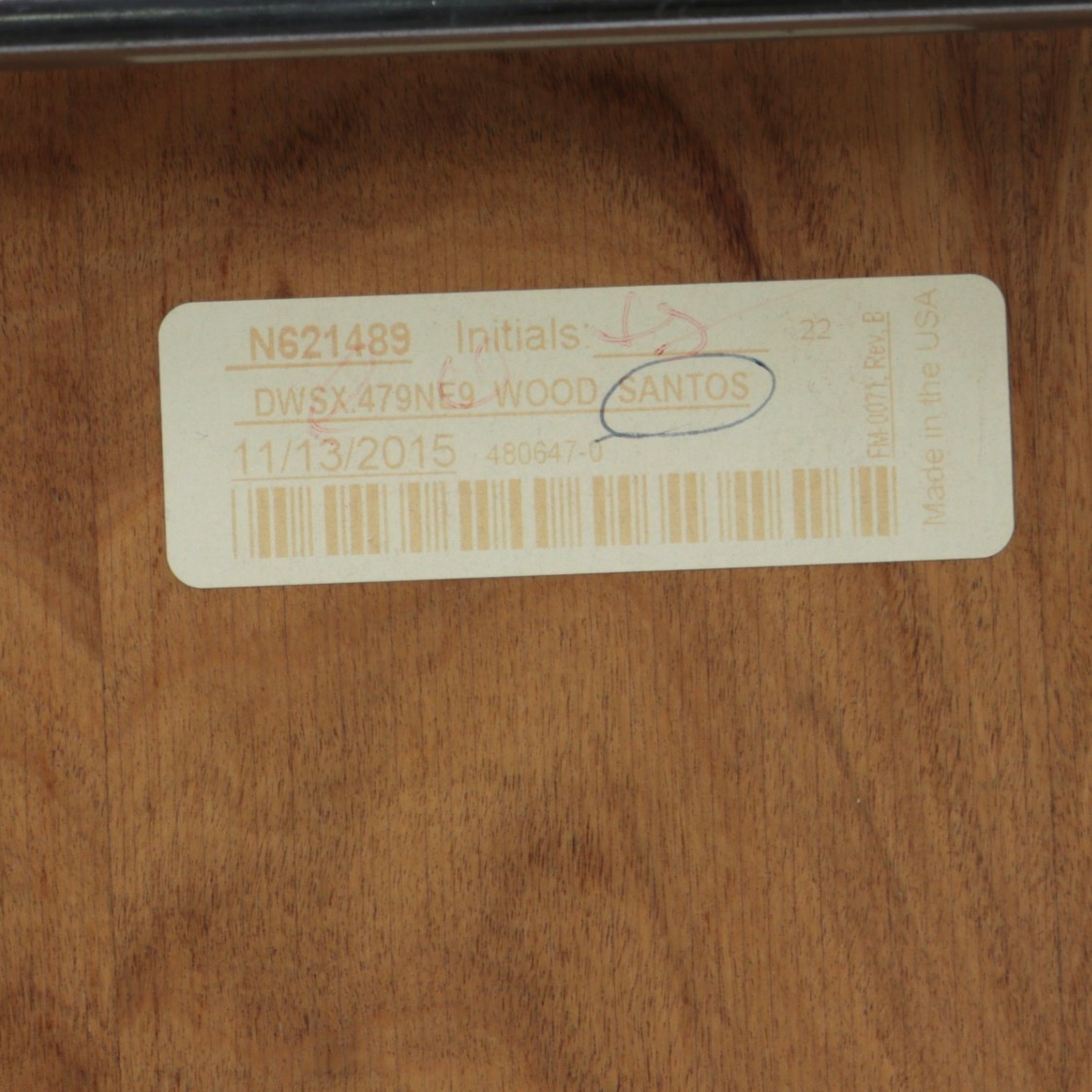 Herman Miller Eames Molded Wood Shell Chair in Santos, Cosmetic Damage, Read Des