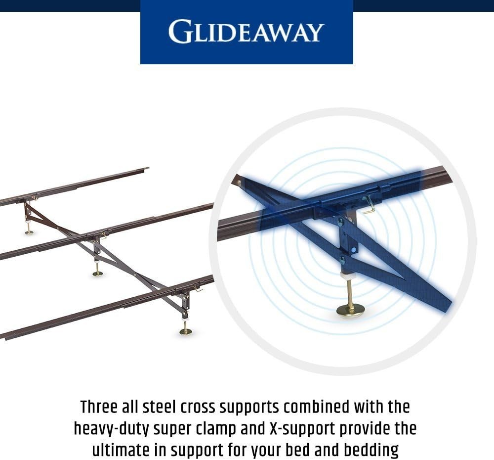 Heavy-Duty Adjustable Bed Support – X-Brace System for Full, Queen, King Sizes