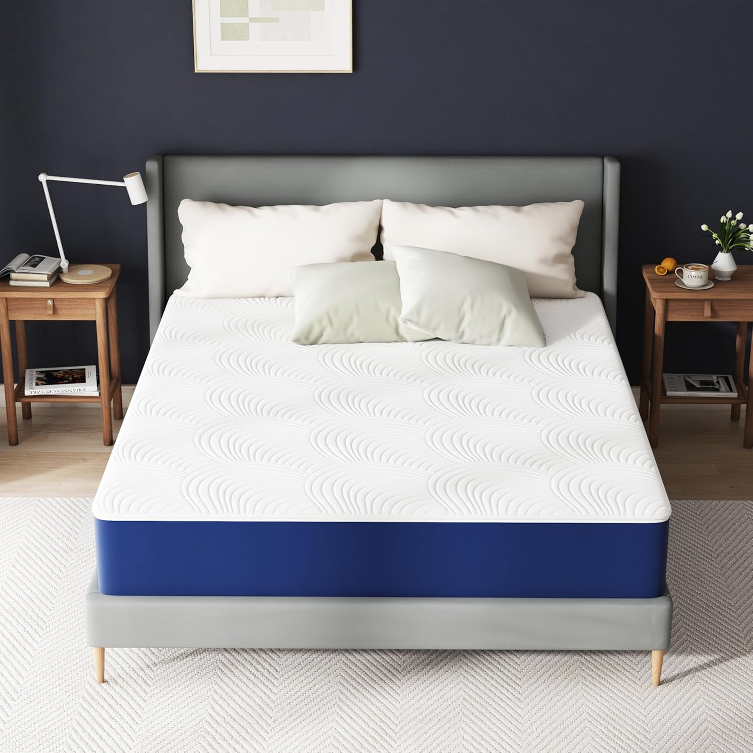 12 Inch Firm Queen Mattress,Queen Size Mattresscooling Memory Foam with Washable