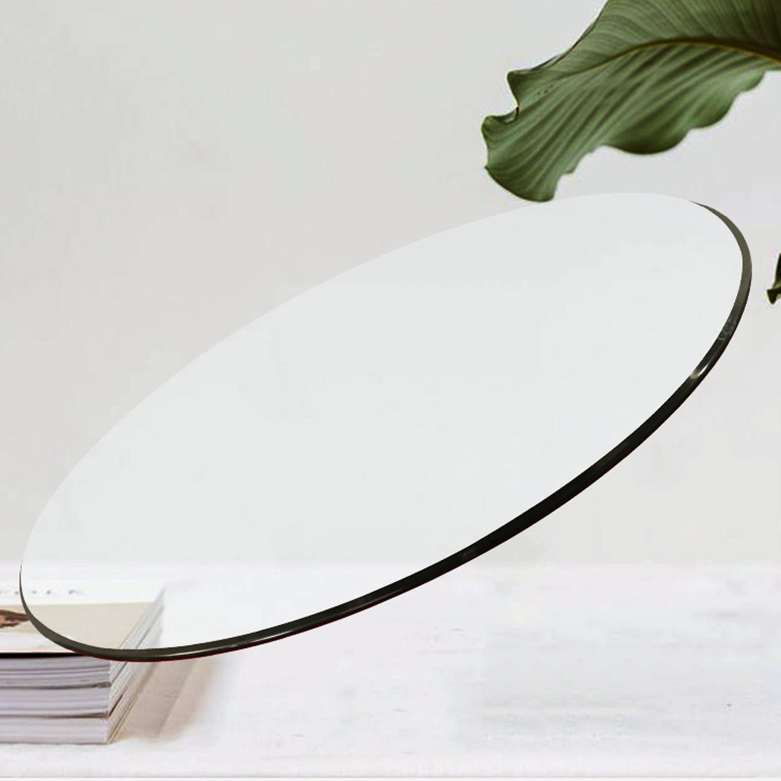29.92″ Tempered glass table top round transparent table surface round glass