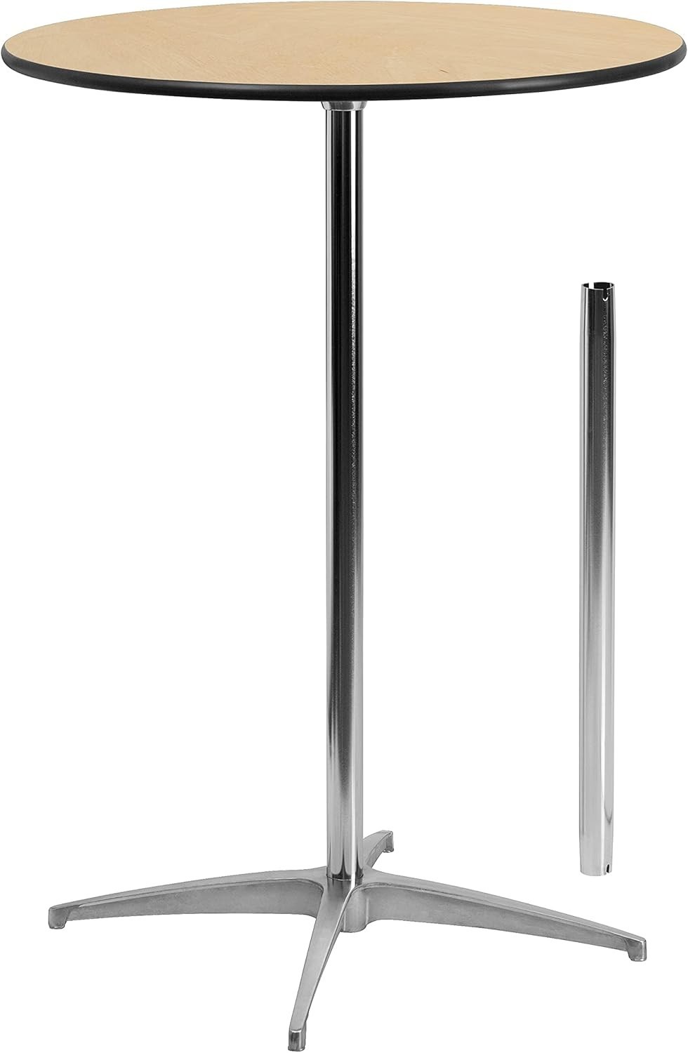 30″ Round Pub Table with Adjustable Heights – Ideal for Indoor/Outdoor Events