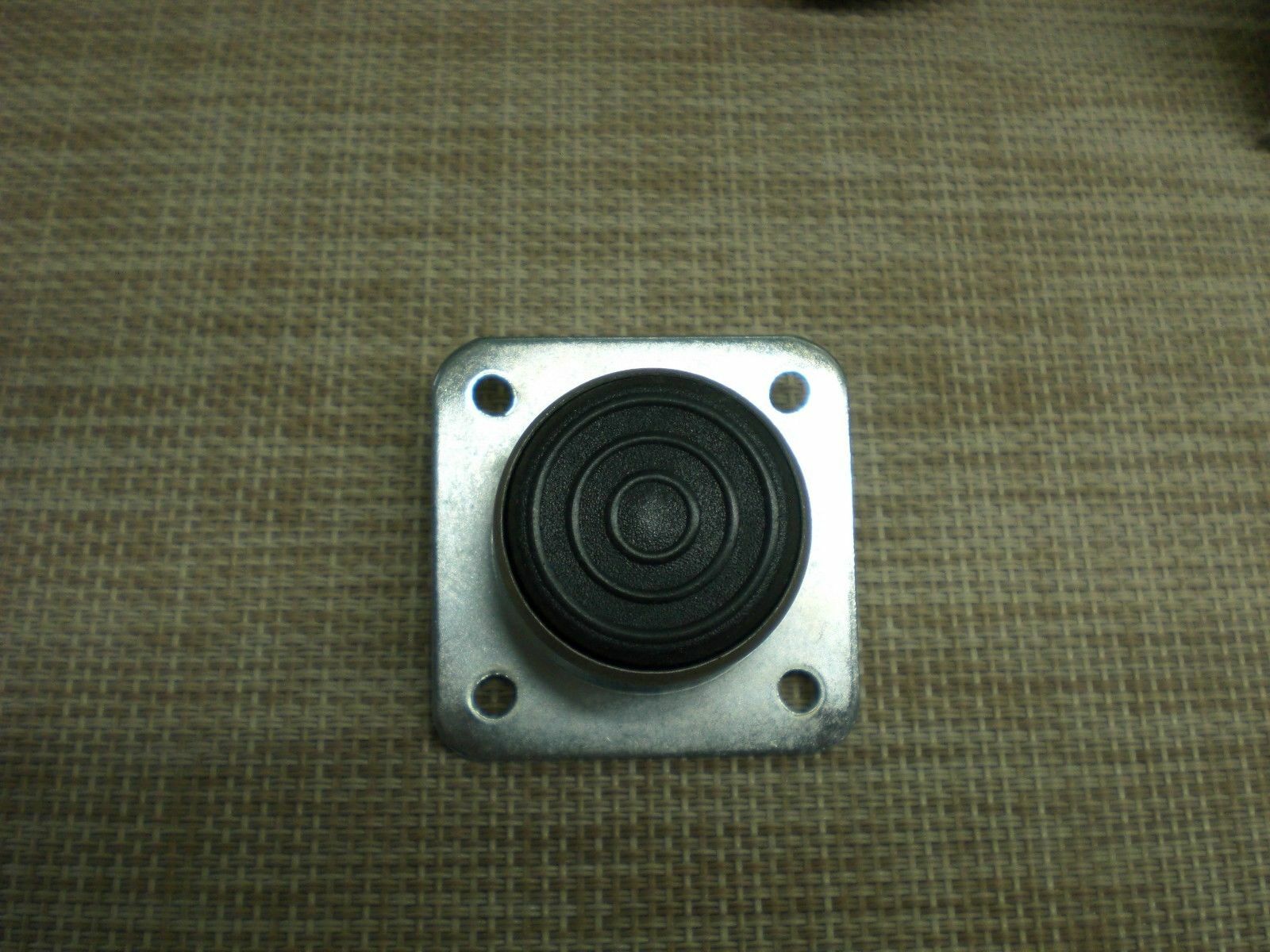4 Piece Set Furniture Feet + Mounting Plate Stainless Steel Chrome Plate M8 Height 4cm.