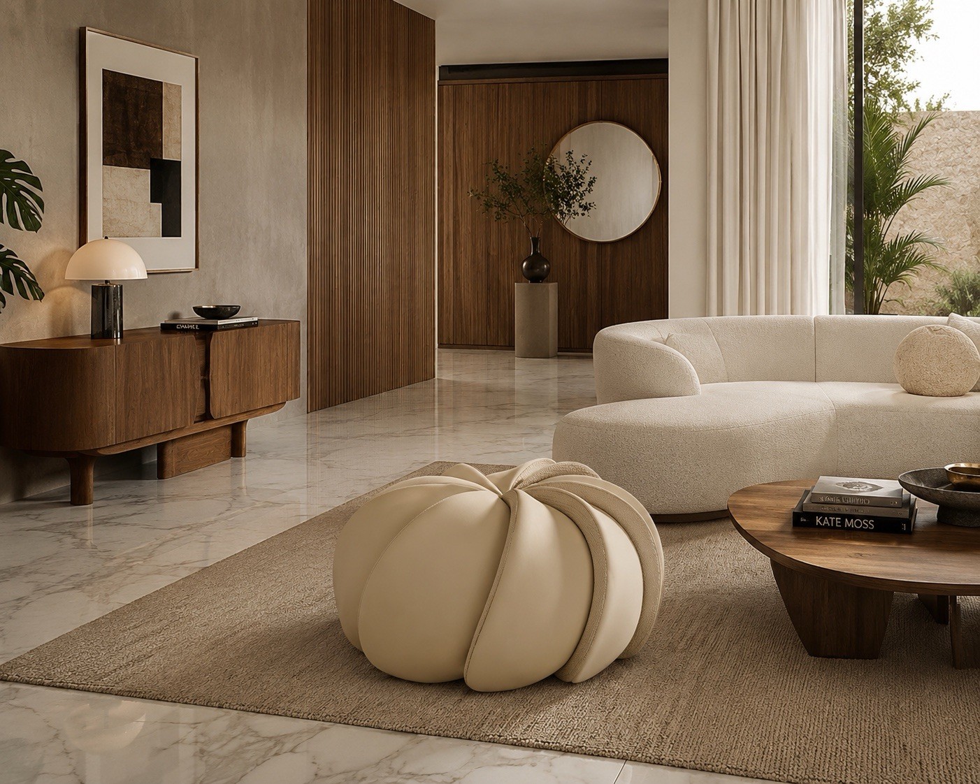 Louis Vuitton Merengue Pouf Cream by Campana Brothers R97227