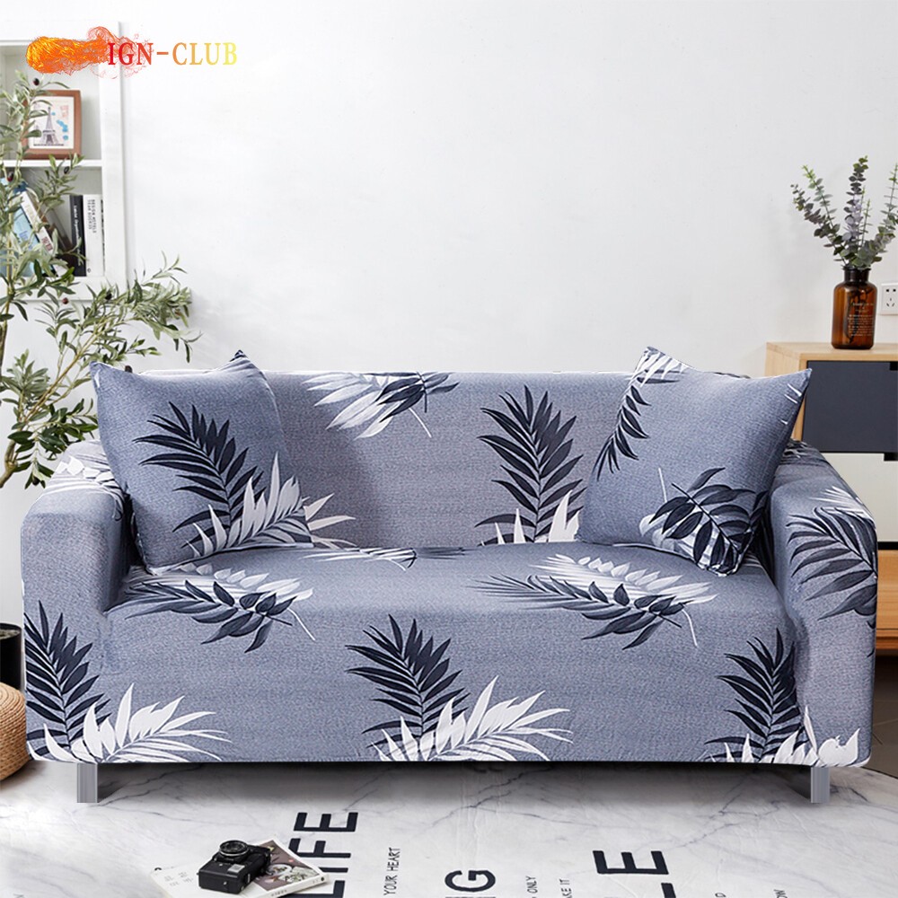 Milk Silk Sofa Cover Stretch Couch Furniture Protector 1/2/3/4 Seater Slipcover