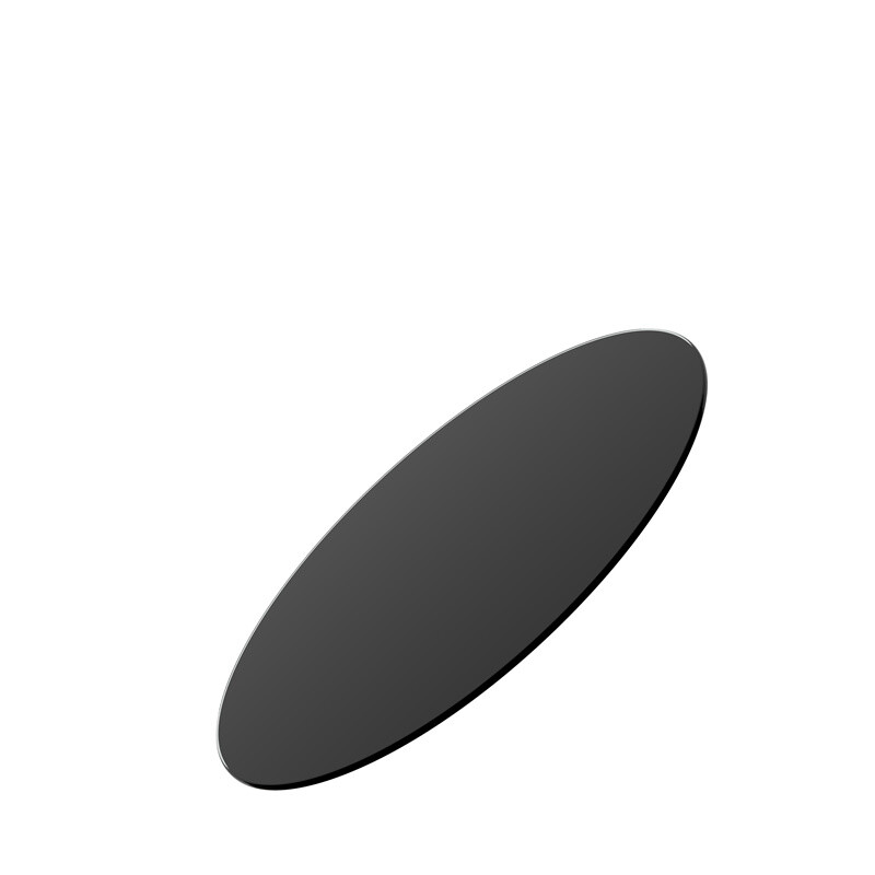 20″-36″Round Tempered Glass Table Top Black Glass 1/4″ Thick Round Polished Edge