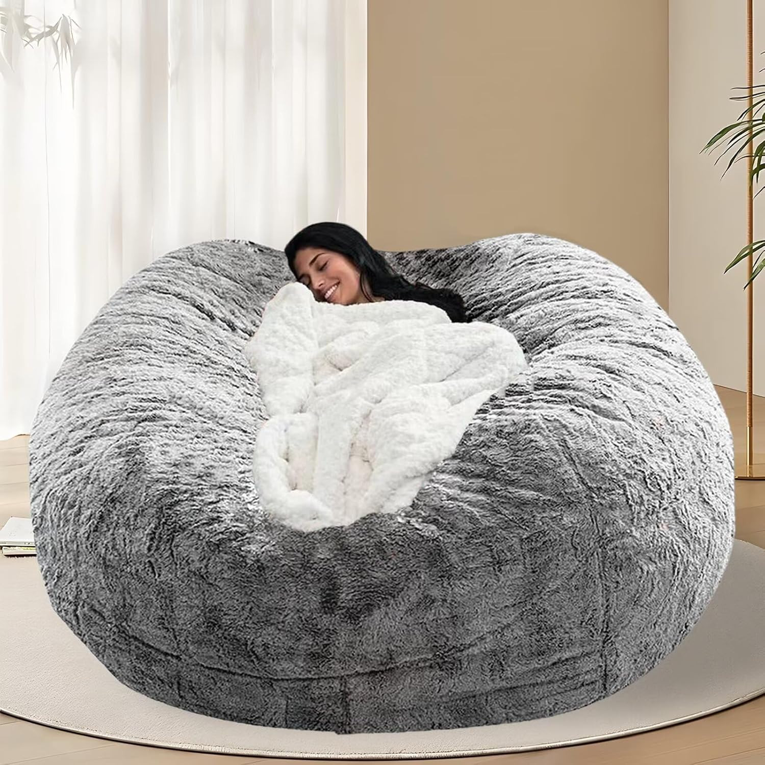 6FT Bean Bag Chair for Adults and Kids without Filler Giant Stuffed Animal