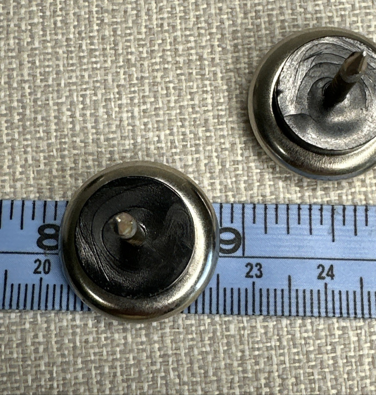 3 pounds of Nickel Base Metal Nail-On Glides for Wood Furniture 7/8″ approx. 180