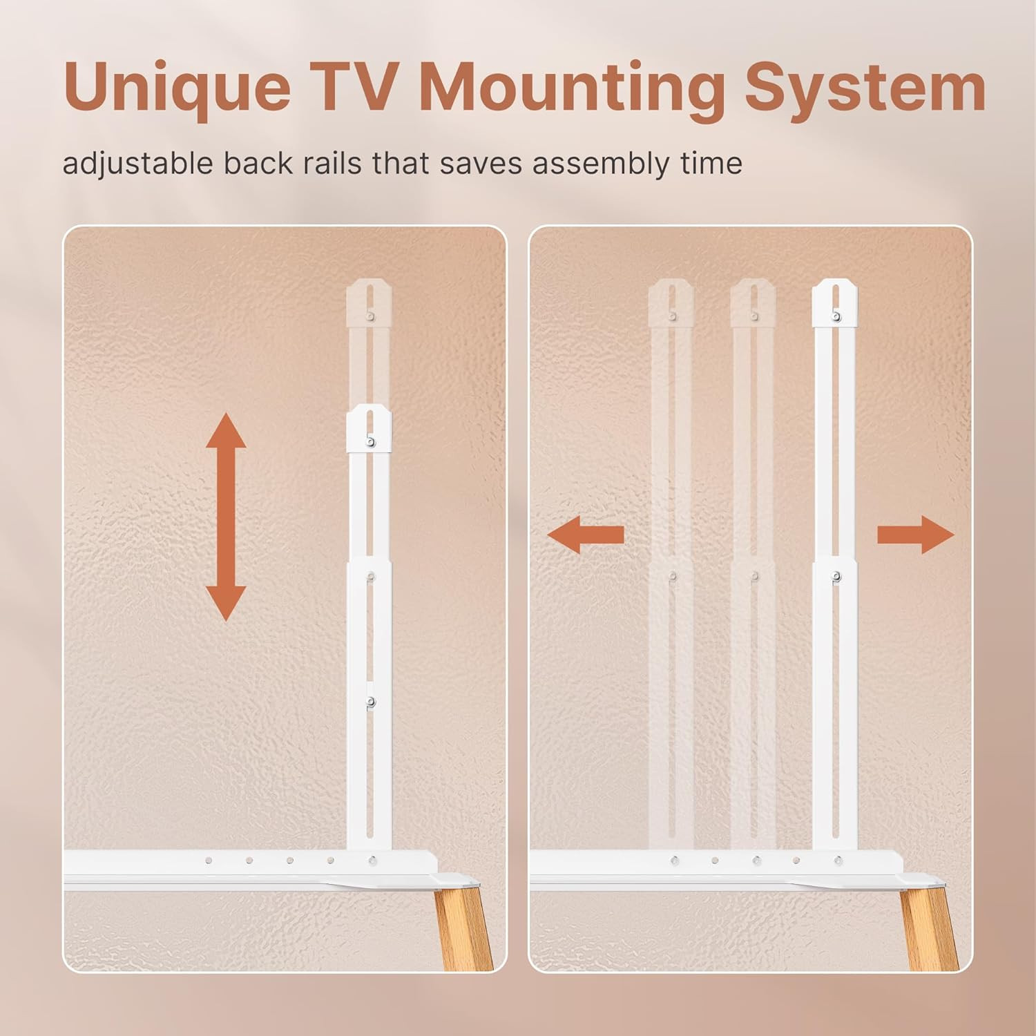 Rolling Easel TV Stand for 49–75 Inch Tvs, Mobile TV Cart with Lockable Wheels,