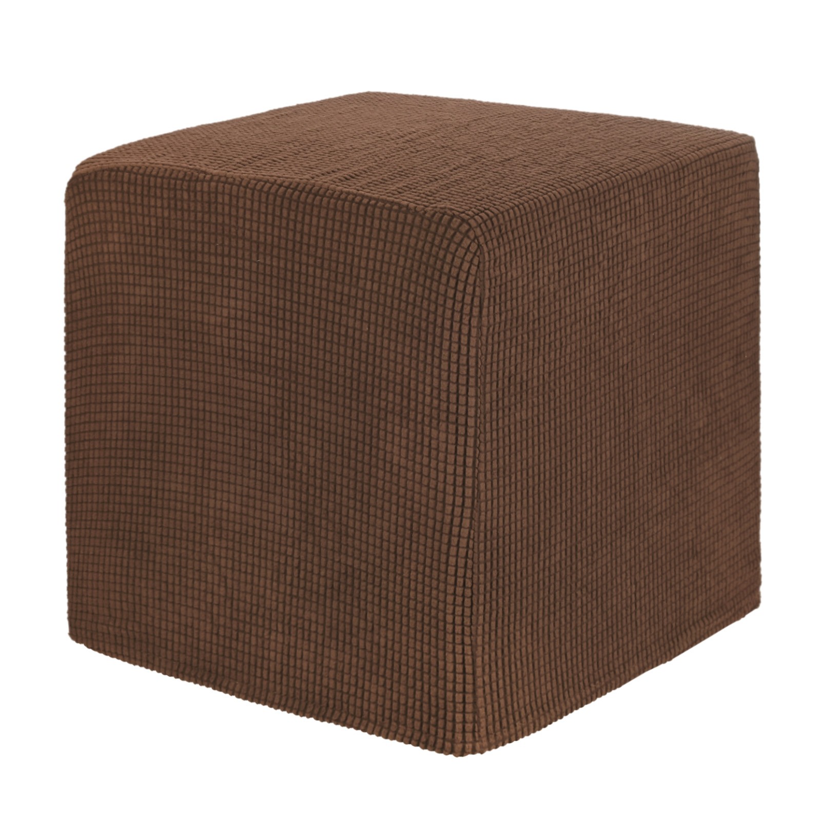1-Pack 13″x13″x15″ Square Ottoman Slipcovers Footstool Protector Coffee