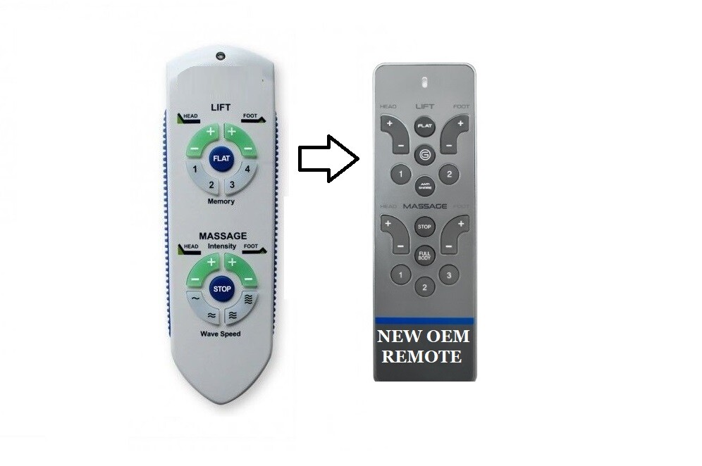 Tempurpedic RCWM119 Remote Replacement for Ergo Advanced RC-WM-101 Tempur-Pedic
