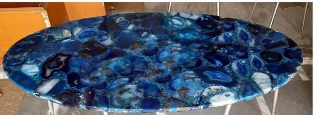 2′ Marble Table Top Coffee center corner Inlay agate Decor home antique k1