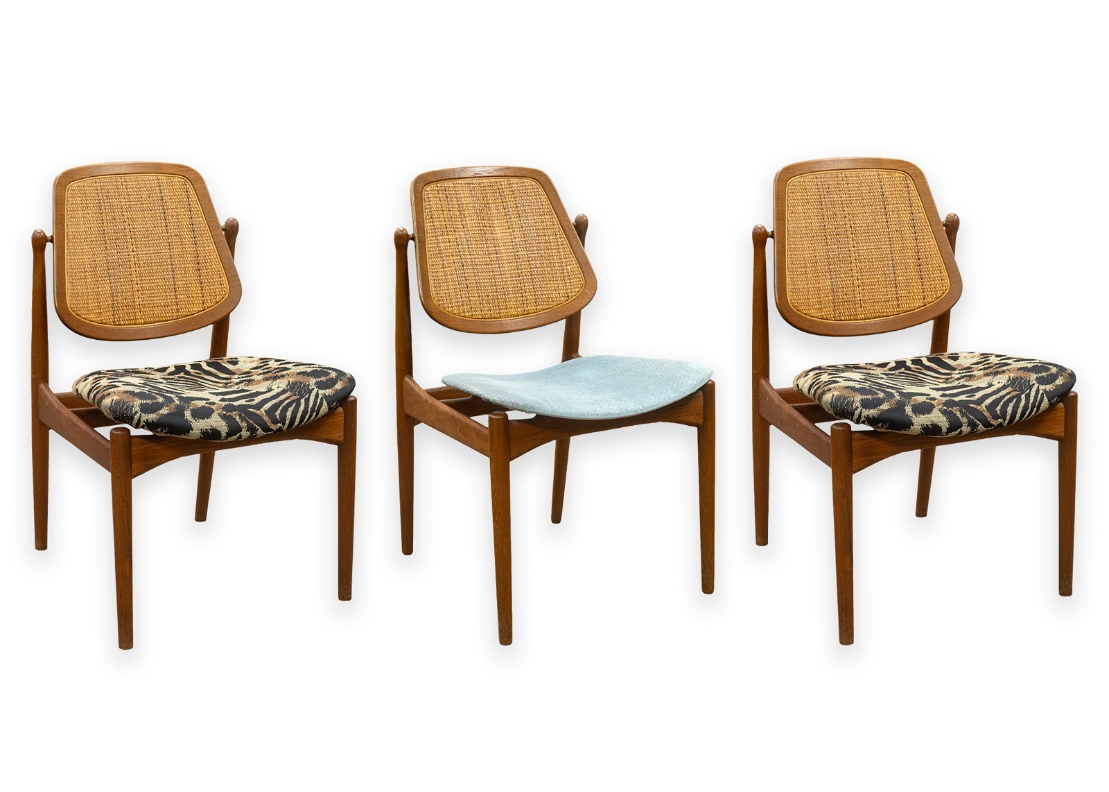 Set of 3 Arne Vodder Model FD-184 Chairs for France & Daverkosen Vintage Danish