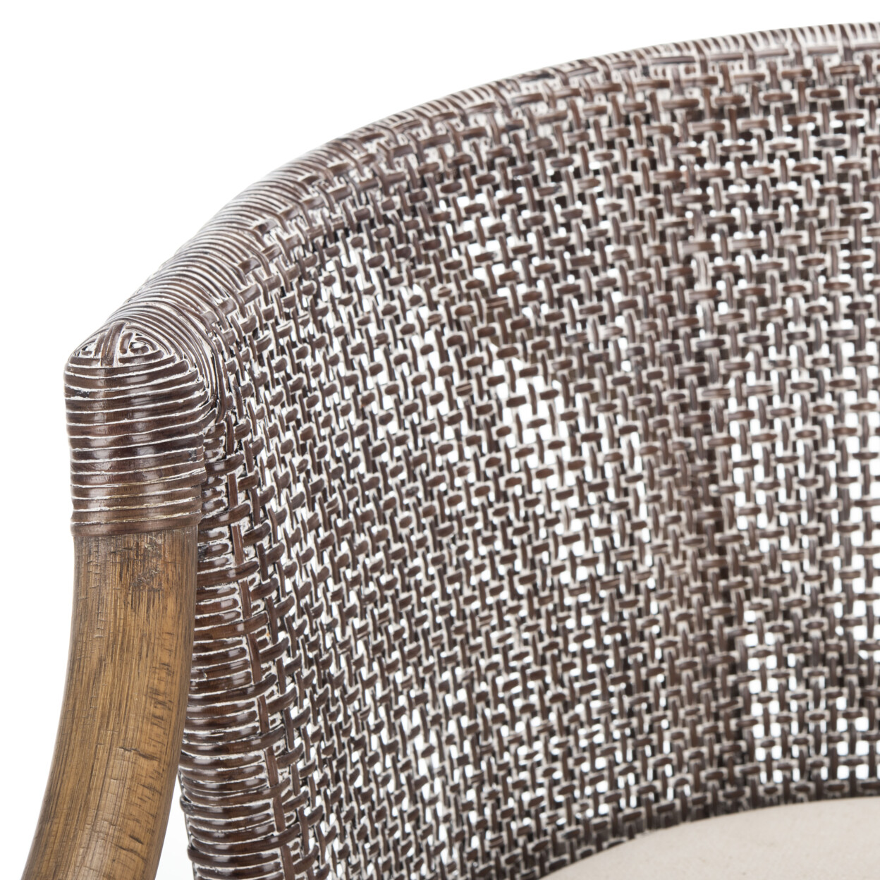 SAFAVIEH Brando Bar Stool | Brown / White |