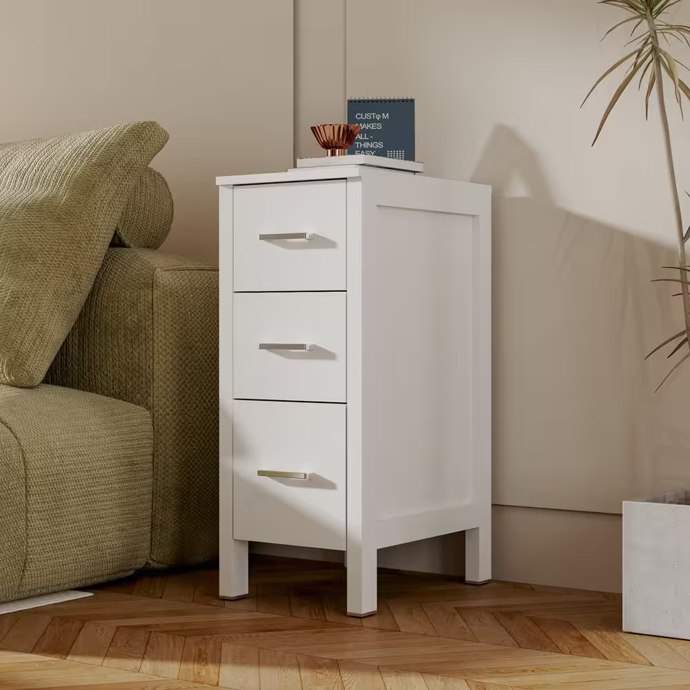 12 In. W X 20 In. D X 30 In. H High Quality White MDF Material Freestanding Line