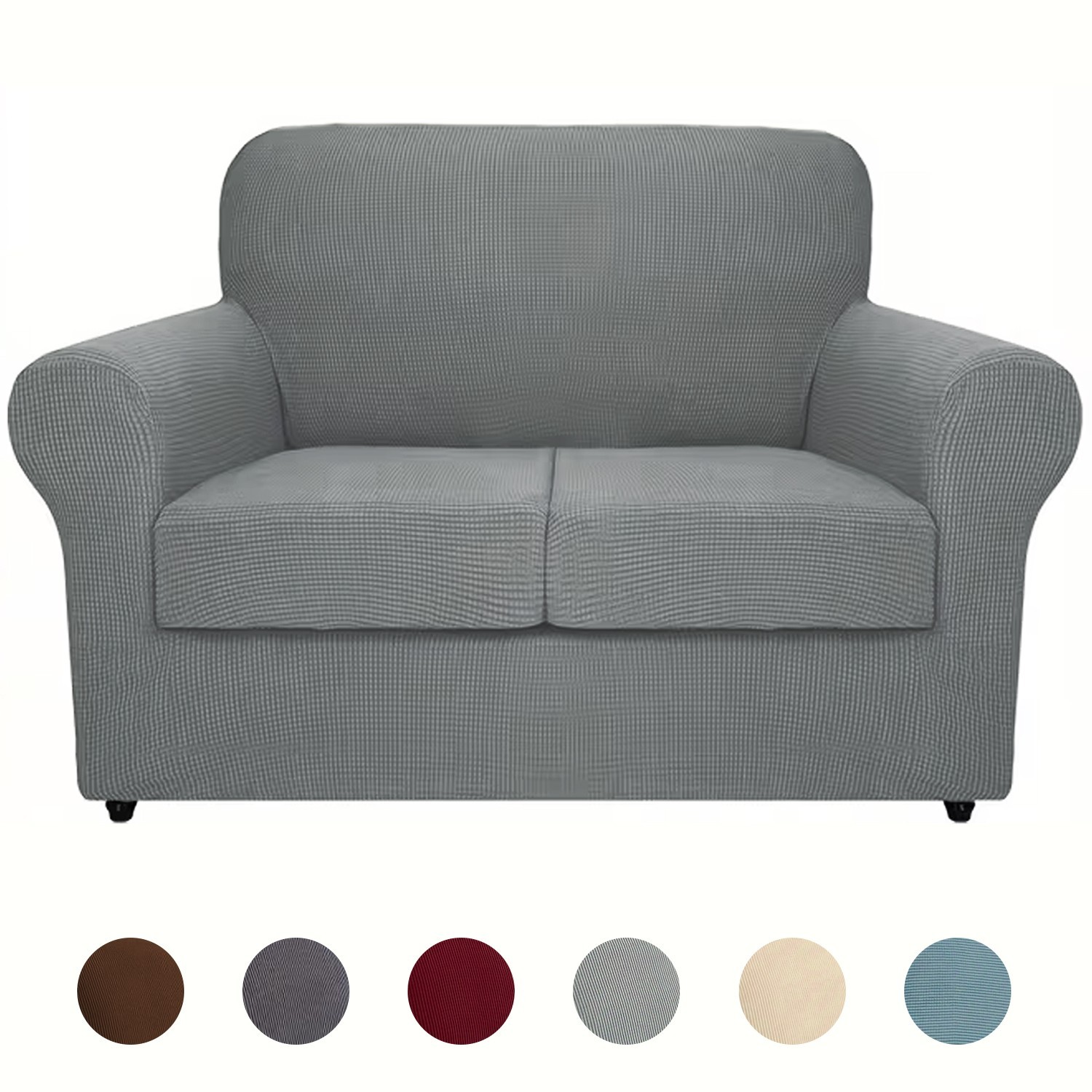 Double person cornflake jacquard elastic fabric armchair cover, including seat c