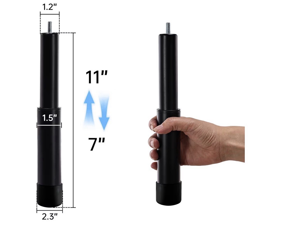 Adjustable Metal Legs risers for Furniture Cabinet Height 7″ to 11″ Set 6 *read*