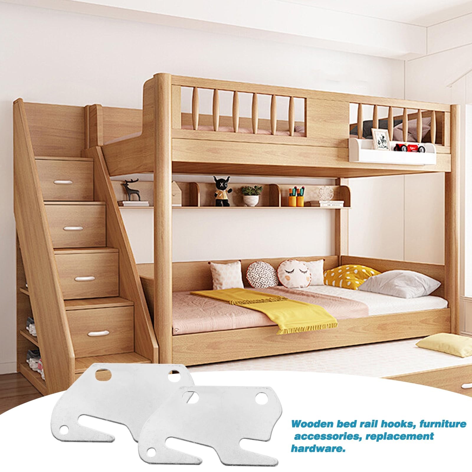 Bed Rail Brackets Bed Frame Hardware Brackets Wood Bed Rail Hook Plates Bed R…