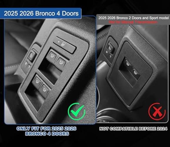 2026 Upgrade Center Console Organizer fit for 2025 2026 Ford Bronco 4 Single