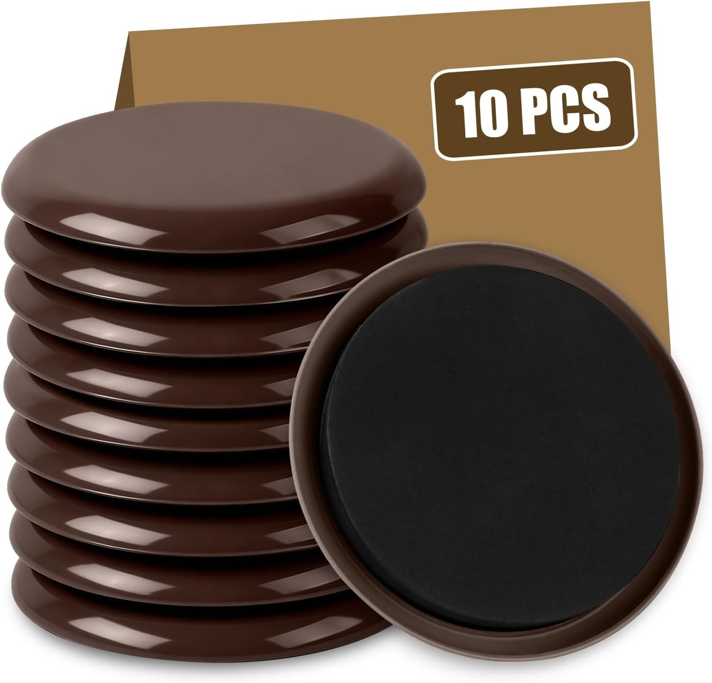 Furniture Sliders 10PCS 3.5 Inch Heavy Duty Floor Protectors Reusable
