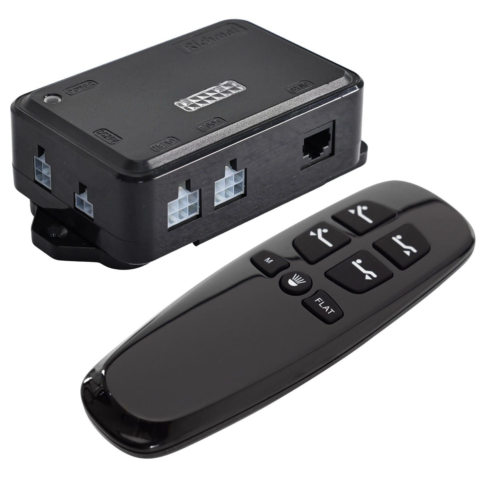 Richmat HJC25 Adjustable Bed Control Box Replacement Wireless Remote 2 Motor