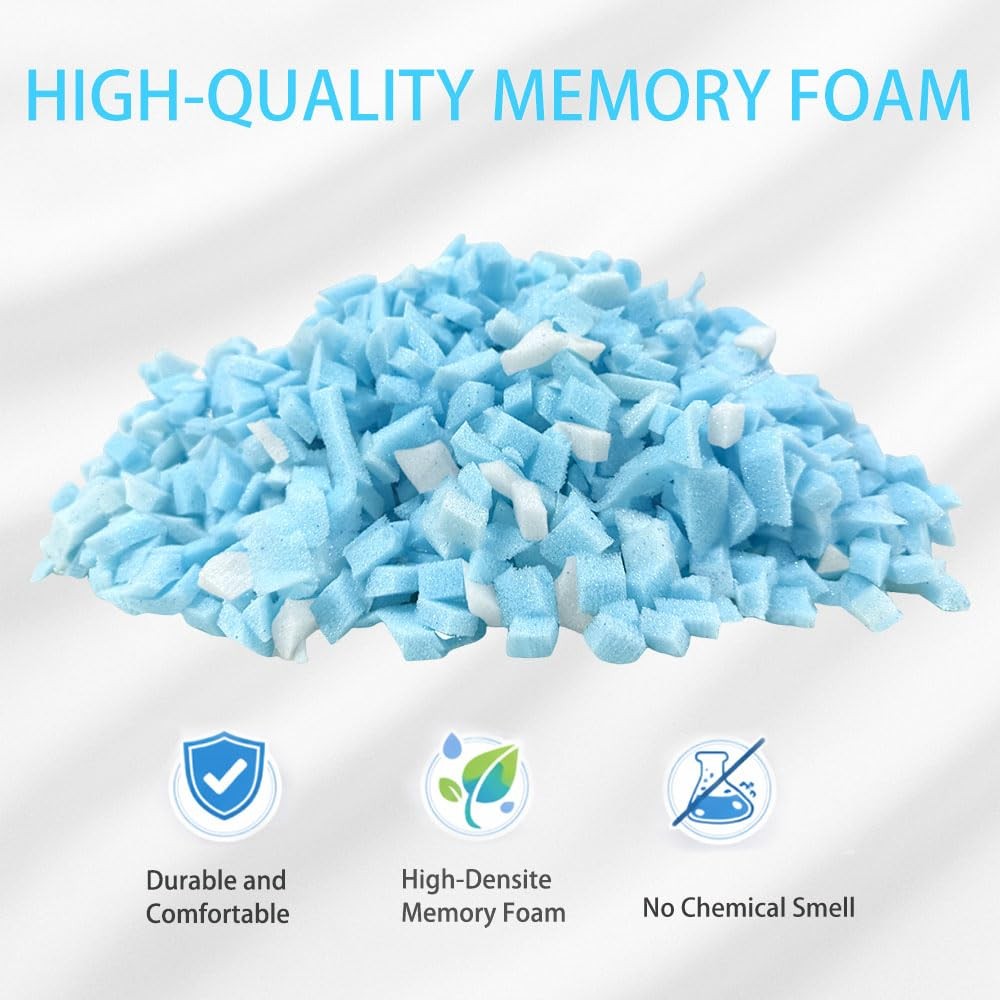 Hem Dgpy Bean Bag Filler,10lbs Soft and Comfortable 10lbs, Blue White
