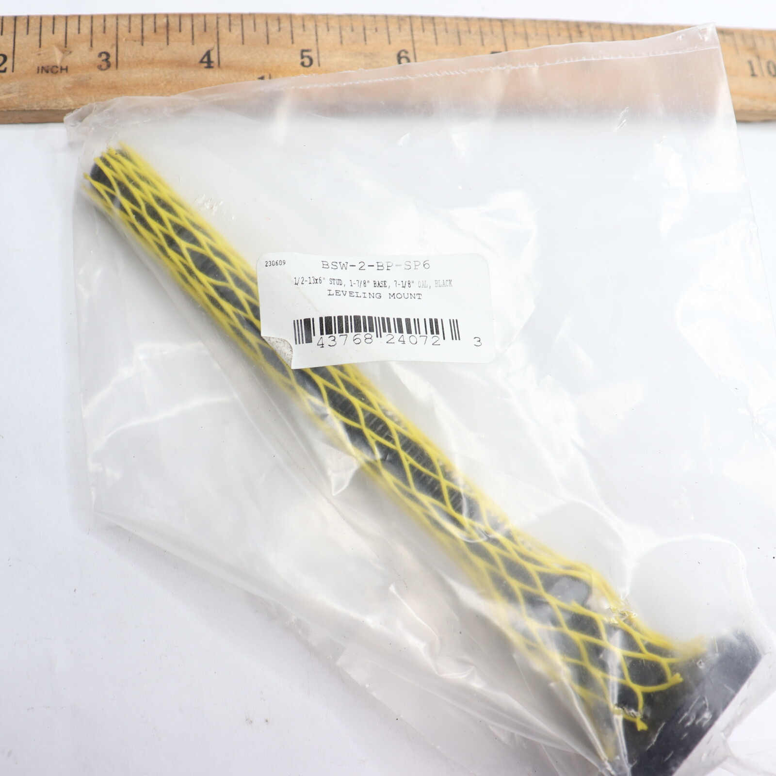 Leveling Mount 1/2-13 x 6″, 1-7/8″ Base x 7-1/8″ OAL BSW-2-BP-SP6