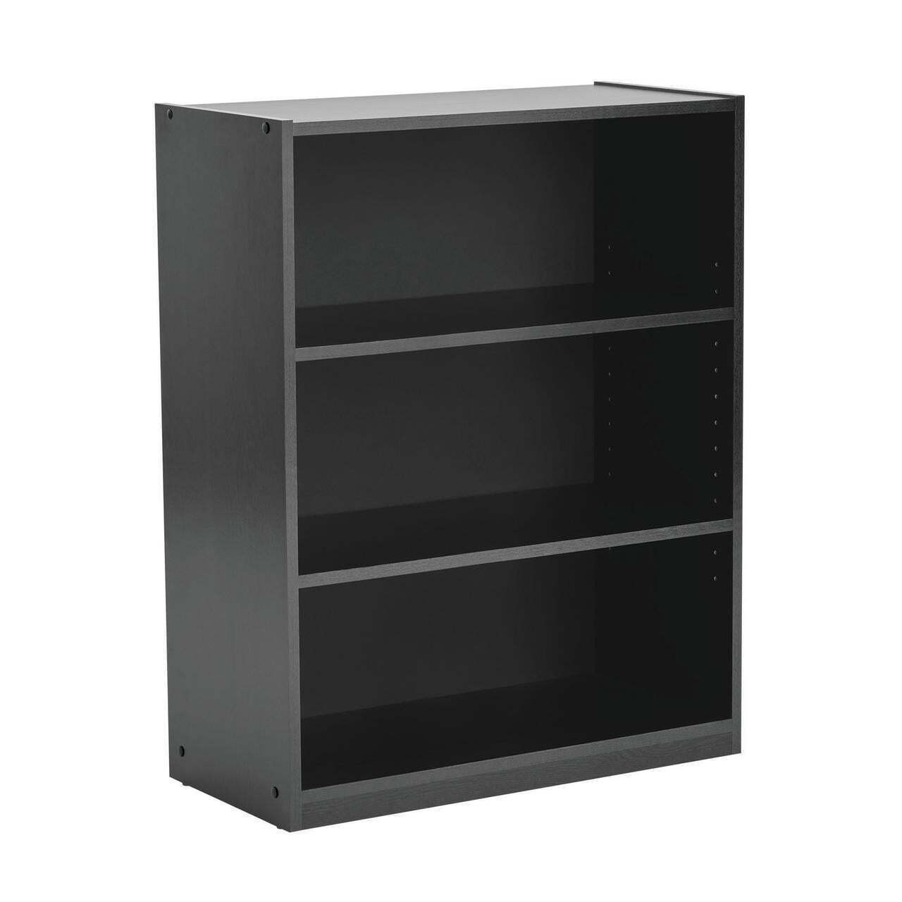 3-Shelf Bookcase Storage with Adjustable Shelves Book Shelf Small Spaces