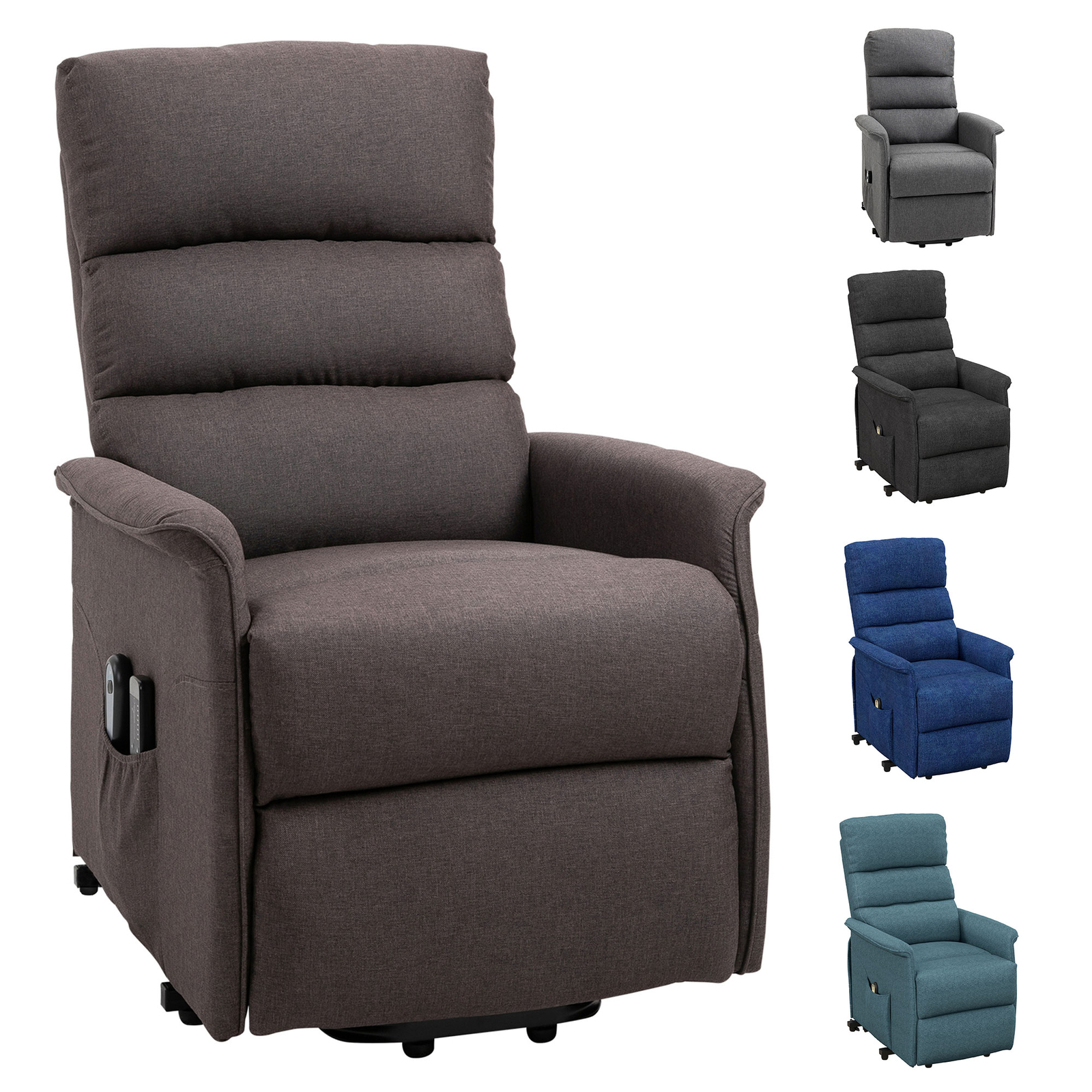 Power Lift Recliner Chair for Elderly w/ Steel Frame and Remote Control