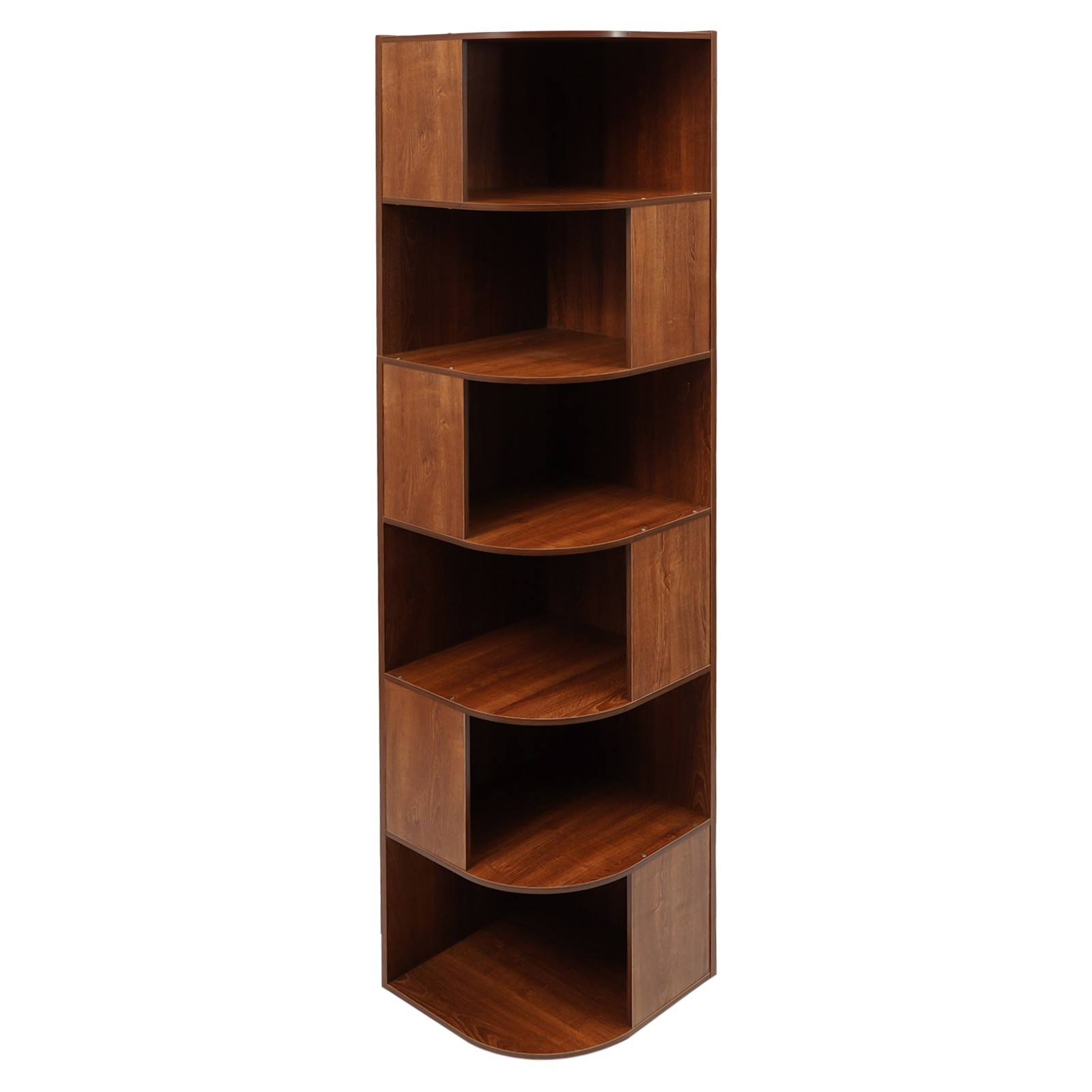Floor-standing Bookcase Display Cabinet, Standing Bookshelf, Corner Bookshelf