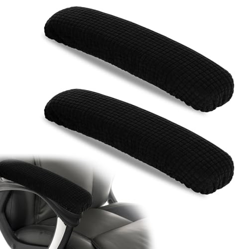 2PCS Office Chair Arm Covers Polyester Removable Machine Washable Pad Elastic 11