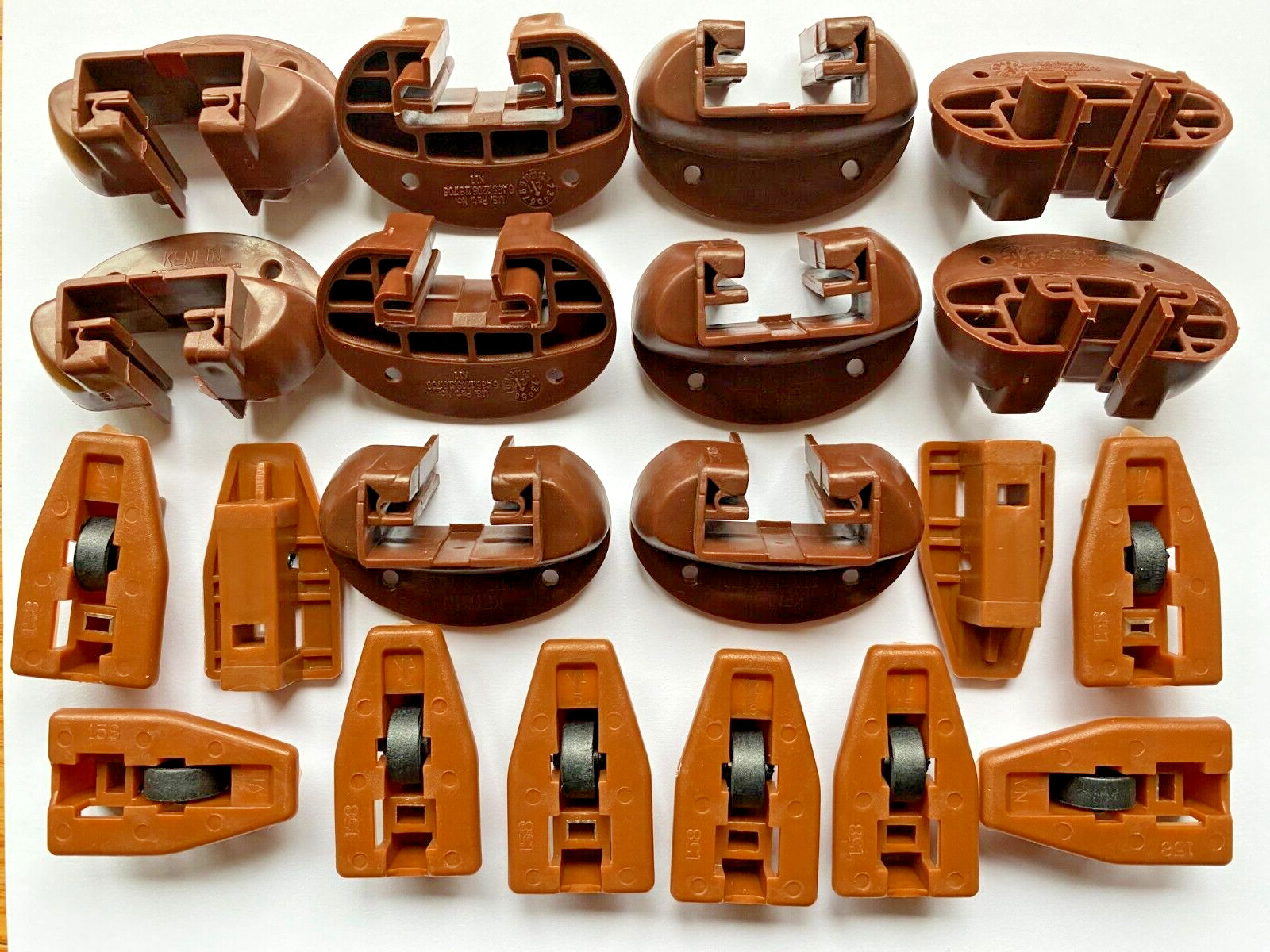 Set of 10 Kenlin Rite Trak II Drawer Guide Glide 168 Stop Roller USPS tracking