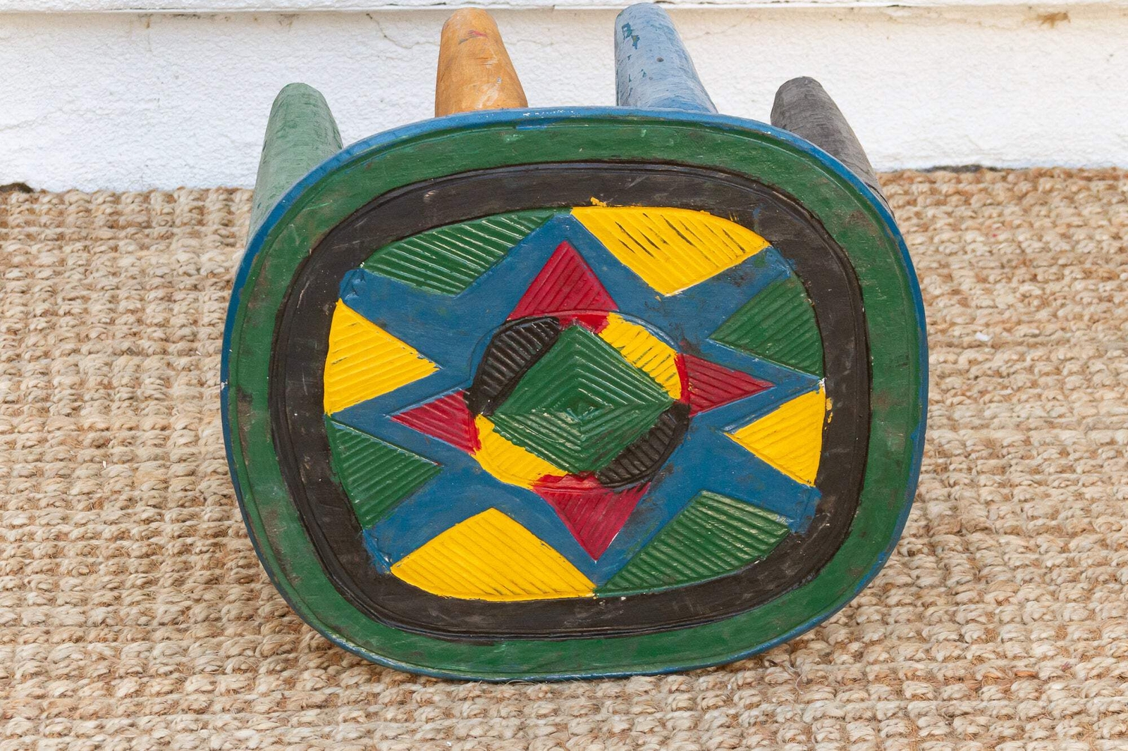 Whimsical Multicolor African Table