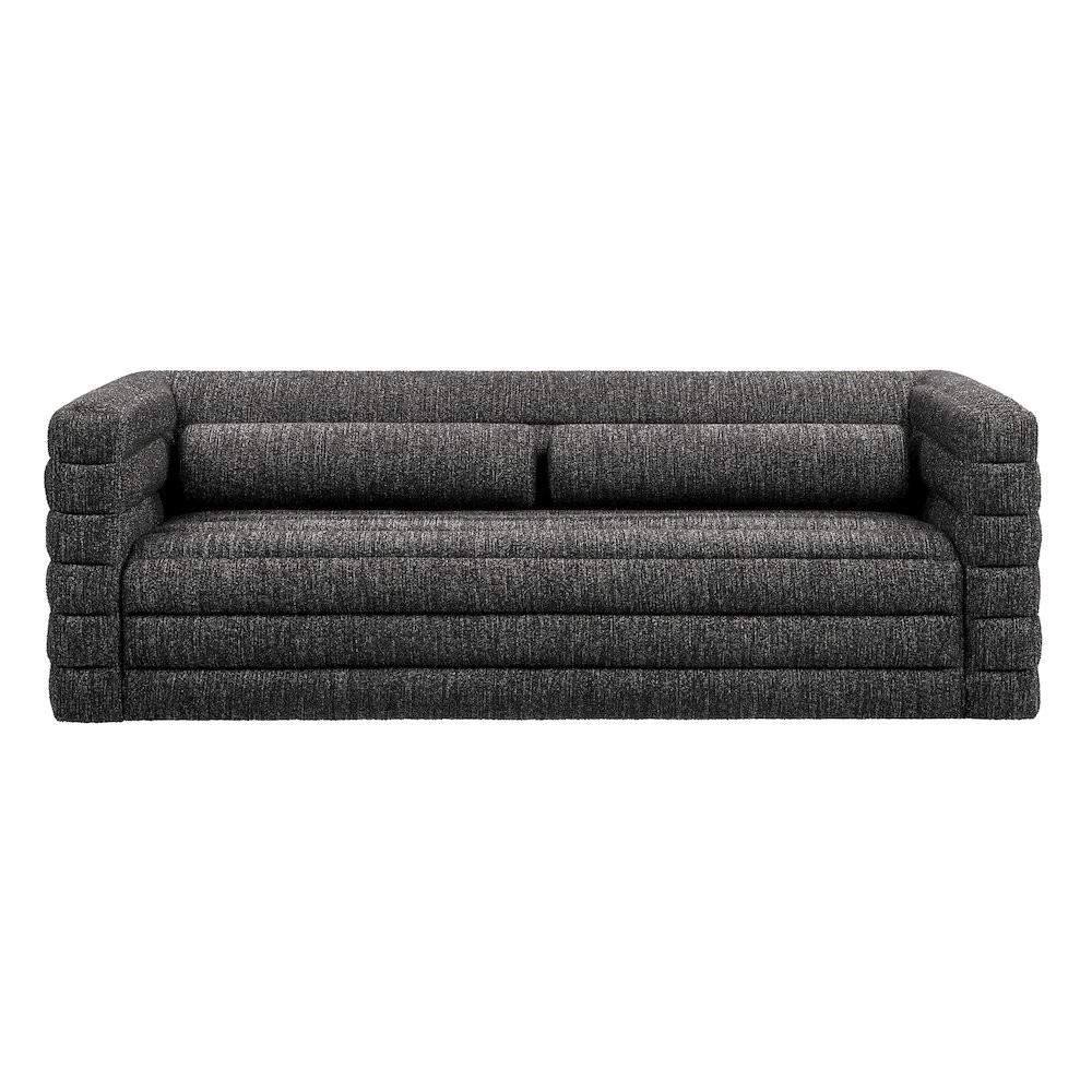 Relle Channel Tufted Boucle Upholstered Sofa