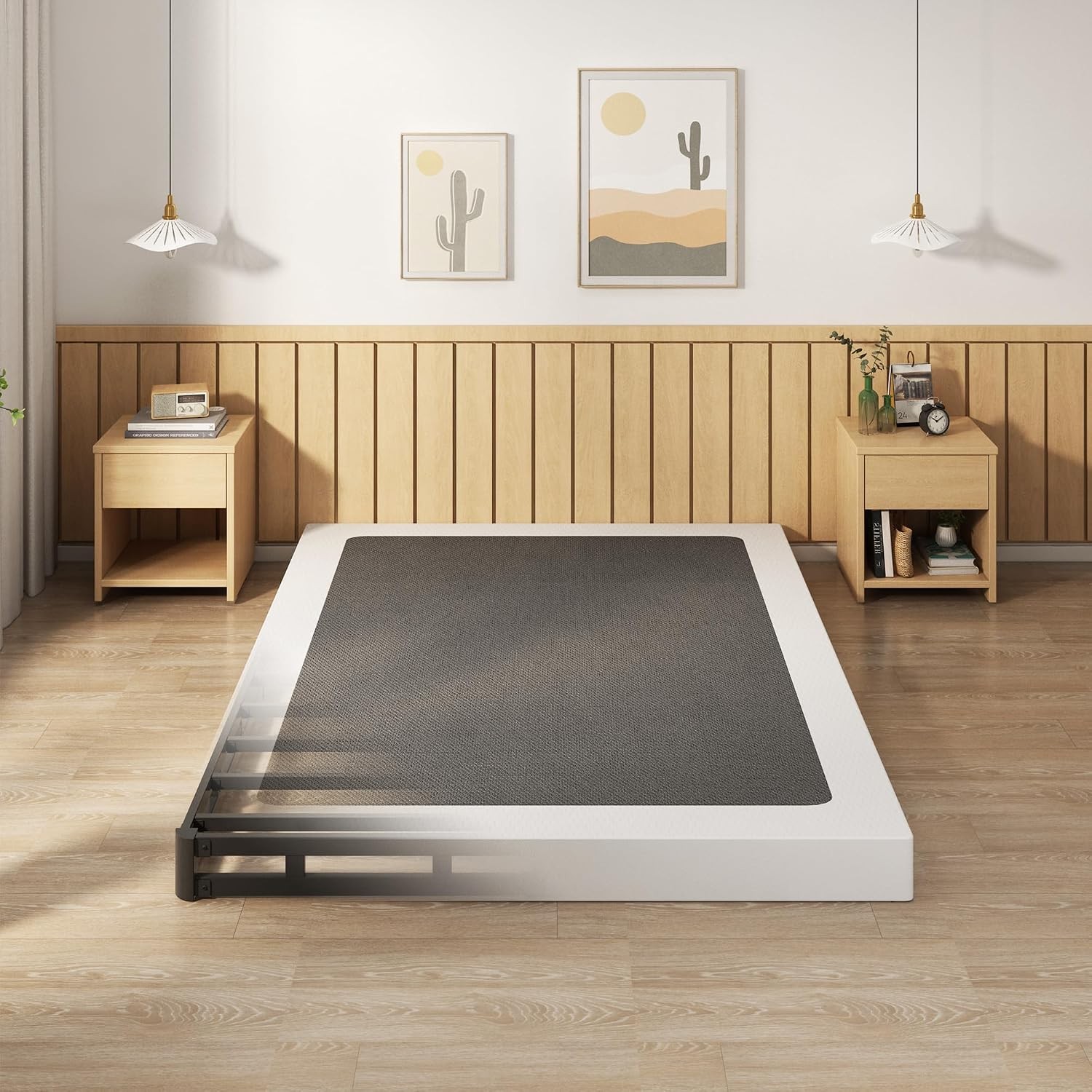 5 Inch California King Box Spring Bed Base, 3000 LBS Heavy Duty Metal Mattress