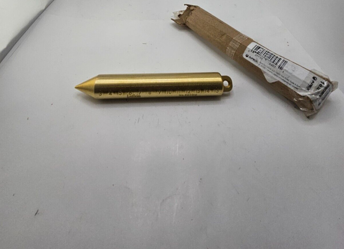 Crescent Lufkin 20oz Inage Solid Brass Cylindrical Metric Plumb Bob 590GMN