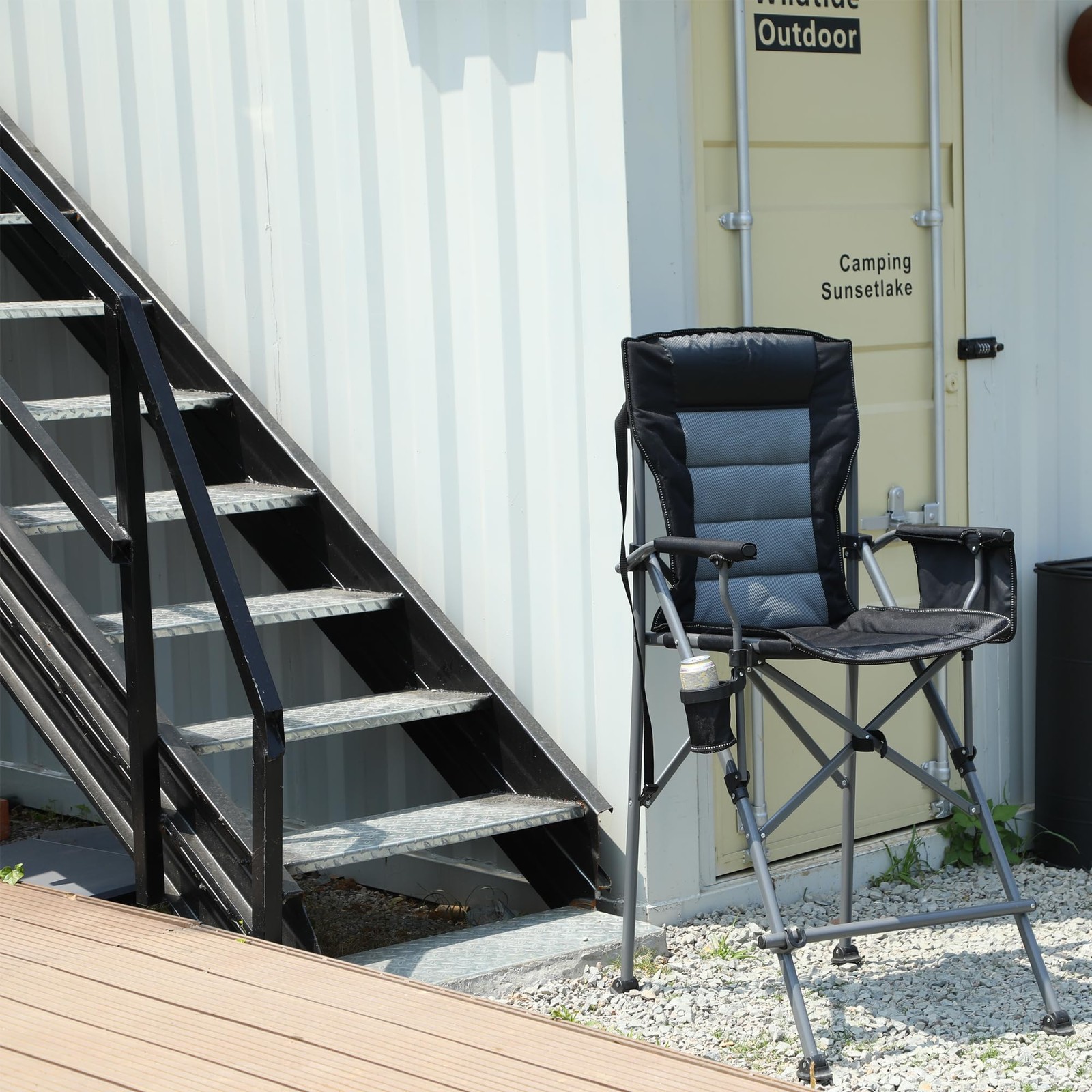 Best Extra Tall Folding Chairs for Adults 330lbs, Portable Bar Height Foldable