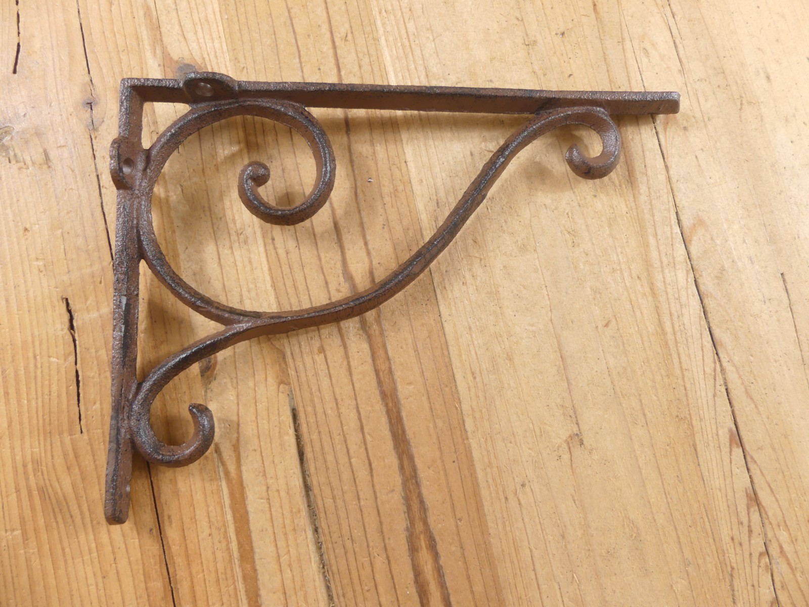 2 Antique Style Shelf Brace Wall Bracket Cast Iron Brackets Corbels Plant Hook