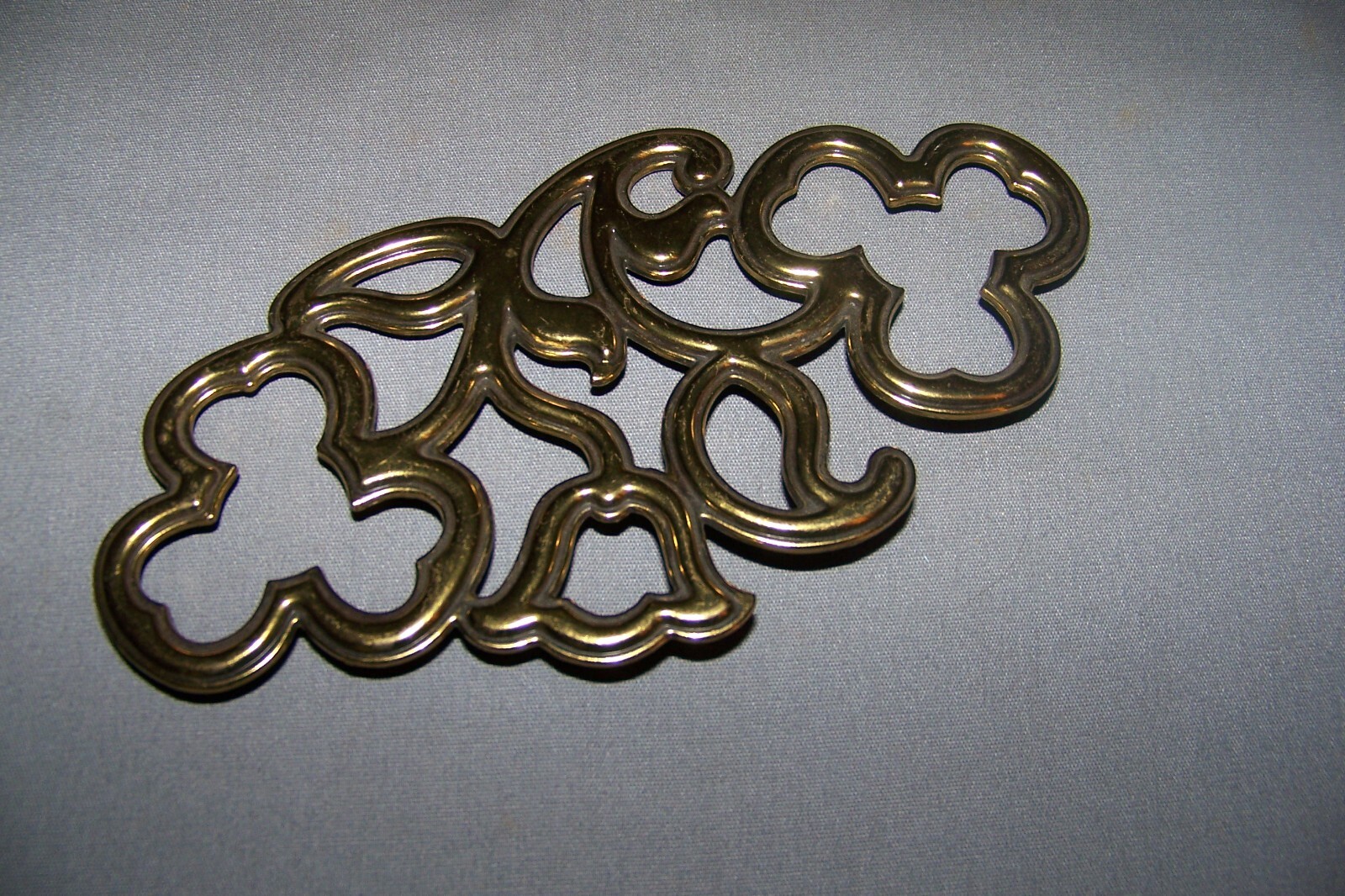 Four, Brass Plate Over Pot Metal, Thin, Decorative Ormolu – See Tone Description