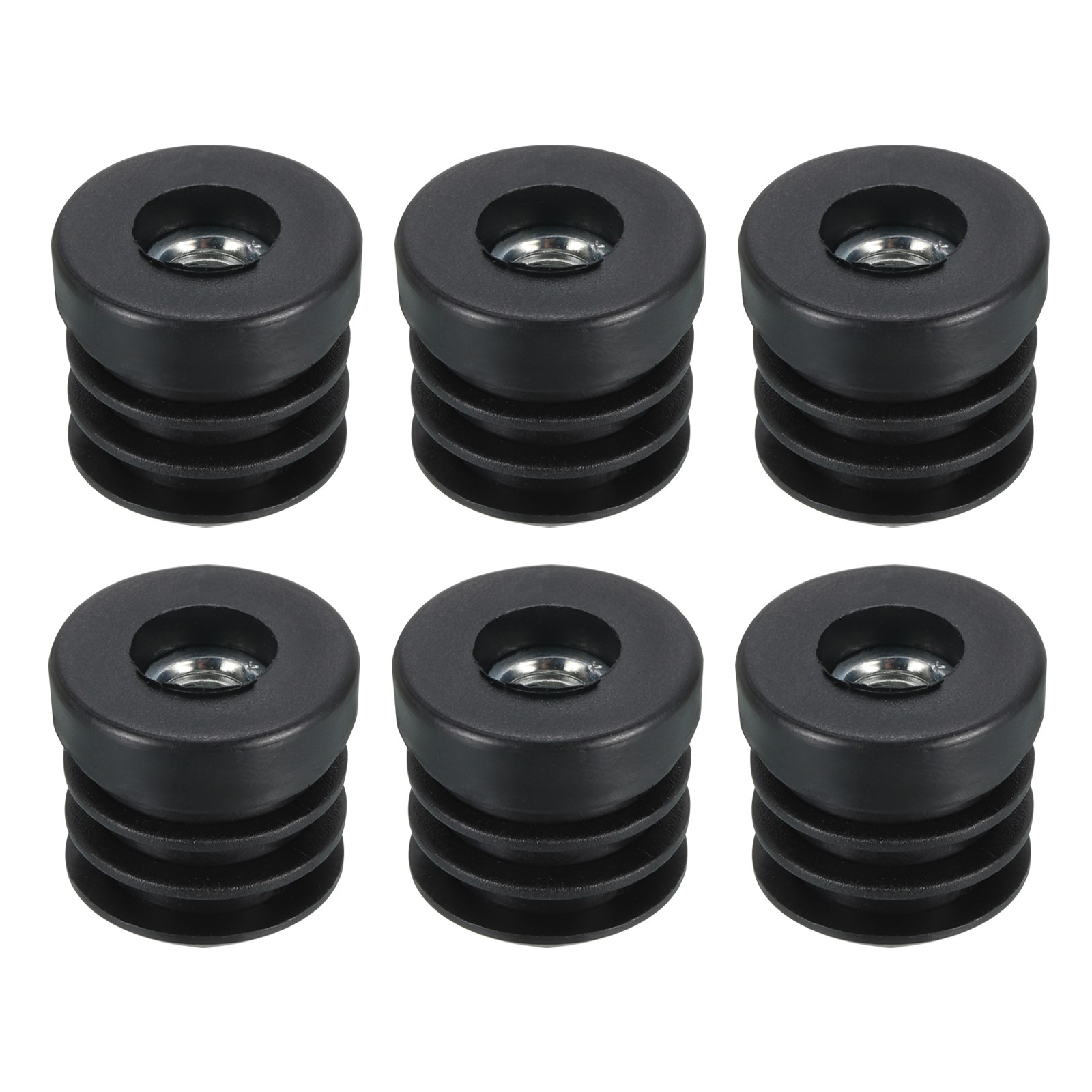 6Pcs Caster Insert with Thread 25mm/0.98″ M8 Thread for Furniture]