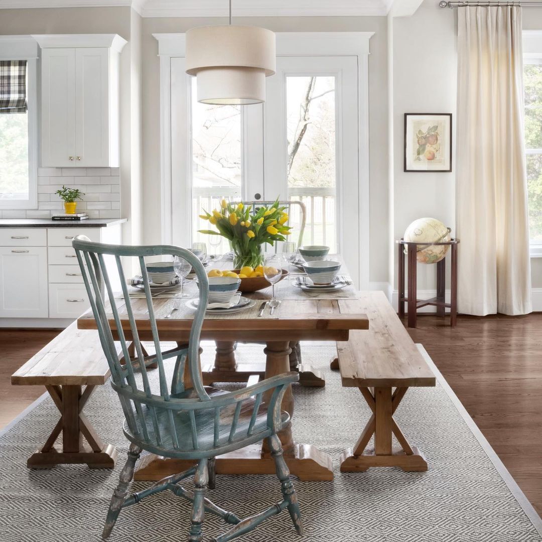 Stratford Dining Table Reclaimed Solid Wood Farmhouse Rustic ~ Uttermost 24557
