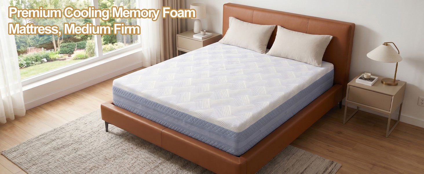 Queen Mattress 12inch, Pressure Relief & Motion Isolation, CertiPUR US Certified