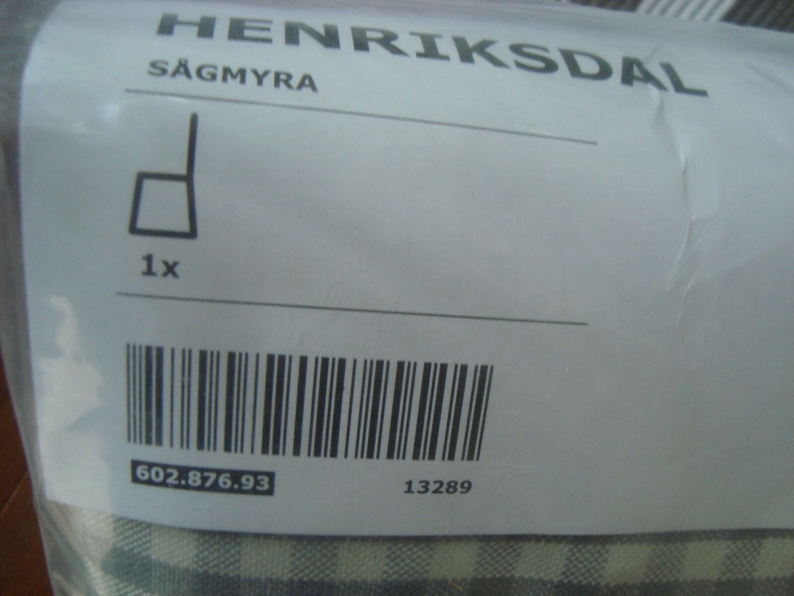 Ikea HENRIKSDAL x 2 Covers for Henriksdal Chair Long Slipcover Sagmyra Gray Grey